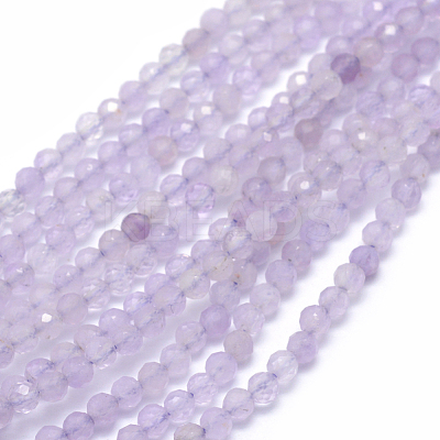 Natural Lavender Amethyst Beads Strands G-E411-20B-3mm-1