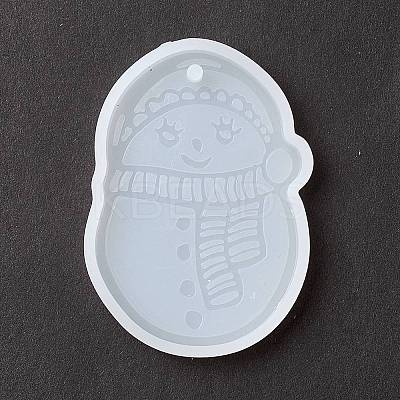 Christmas Theme DIY Snowman Pendant Silicone Statue Molds LS-DIY-K054-10-1