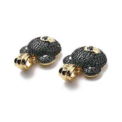 Brass Cubic Zirconia Pendants KK-G446-18G-02-1