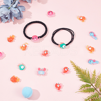 Translucent Frosted Resin Cabochons CRES-SC0001-46-1