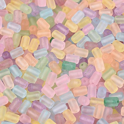 FGB Frosted Transparent Glass Seed Beads SEED-N013-05A-1