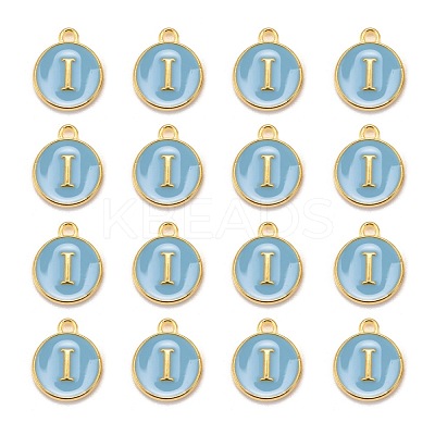Golden Plated Alloy Enamel Charms ENAM-S118-04I-1