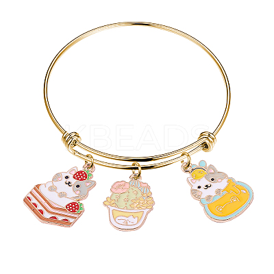 20Pcs 4 Style Alloy Enamel Pendants ENAM-CJ0001-111-1