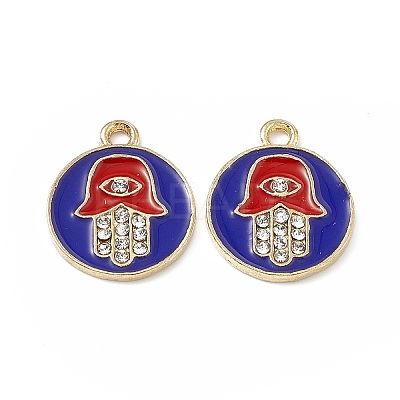 Alloy Crystal Rhinestone Pendants FIND-C019-17KCG-01-1