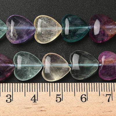 Natural Green Purple Yellow Fluorite Beads Strands G-NH0048-A01-01-1