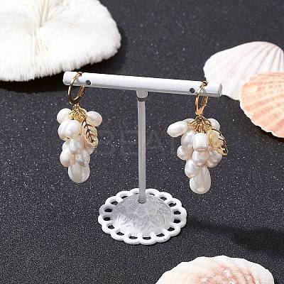 Golden 304 Stainless Steel Leverback Earrings EJEW-TA00343-1