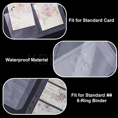 12Pcs 3 Style A6 Size Binder Pockets ABAG-GF0001-23-1