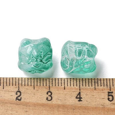 Baking Paint Transparent Glass Beads GLAA-C035-01M-1
