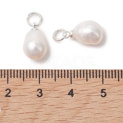 Natural Cultured Freshwater Pearl Pendants PALLOY-JF05225-02-1