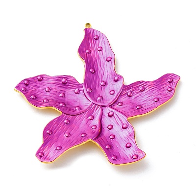 304 Stainless Steel Enamel Big Pendants STAS-S163-04B-G-1