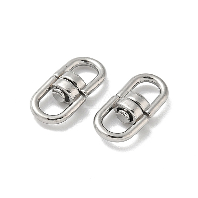 304 Stainless Steel Double Eye Swivel Clasps STAS-L300-011A-P-1