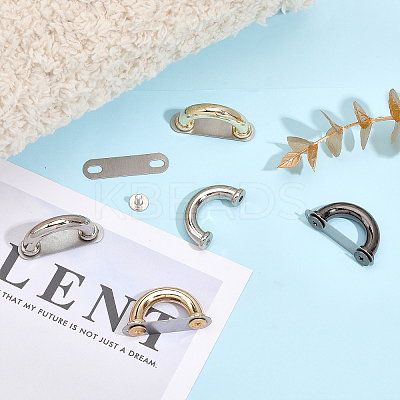 24 Sets 4 Colors Zinc Alloy Bag Suspension Clasps FIND-WR0005-96-1