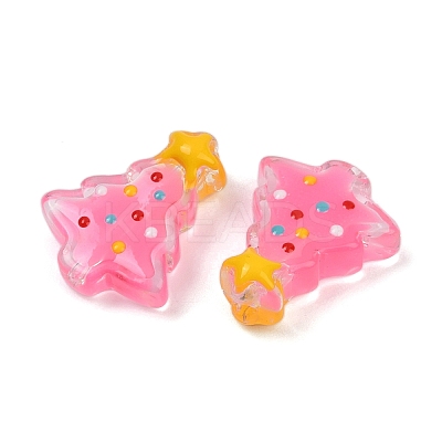 Transparent Glass Enamel Beads LAMP-S070-05D-1