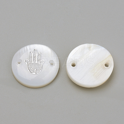 Freshwater Shell Links connectors LS-X-SHEL-Q009-004P-1