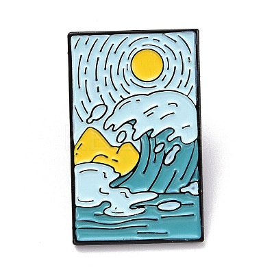 Sun and Sea Enamel Pin JEWB-O005-F02-1