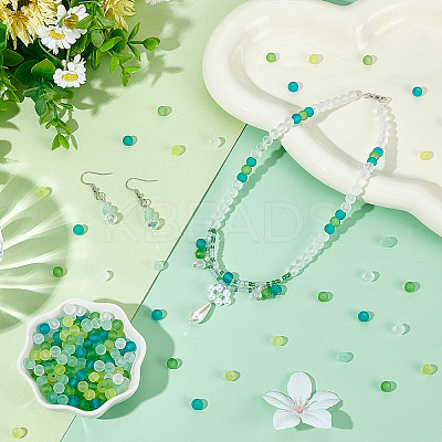 5 Colors Transparent Glass Beads Sets FGLA-PH0001-11A-02-1