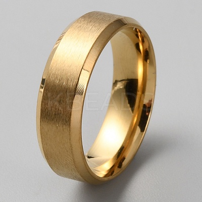 304 Stainless Steel Plain Band Rings for Woman RJEW-WH0017-09B-G-1