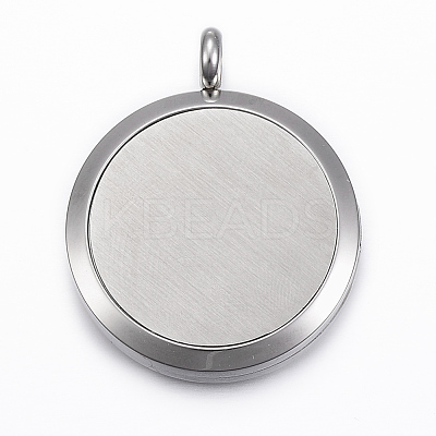 316 Surgical Stainless Steel Diffuser Locket Pendants STAS-H404-26G-1