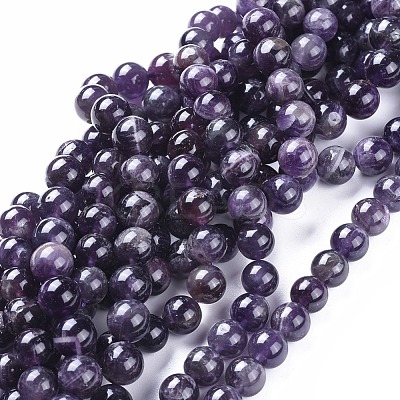 Natural Amethyst Beads Strands G-I256-02B-1