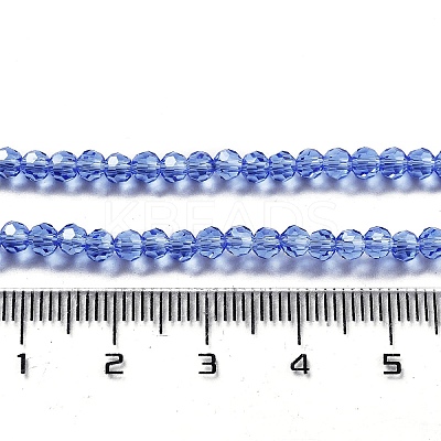 Electroplate Transparent Glass Beads Strands EGLA-A035-T3mm-A14-1