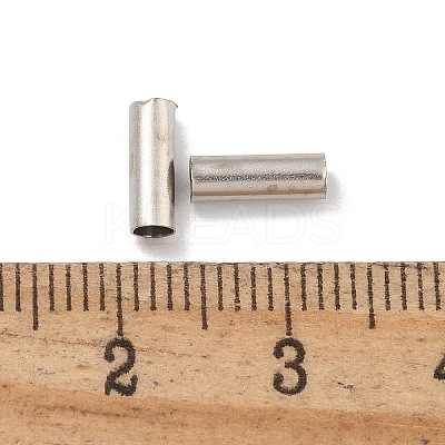 Brass Tube Beads KK-B120-03E-P-1
