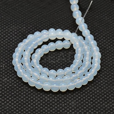 Round Opalite Beads Strands X-GLAA-F033-4mm-01-1