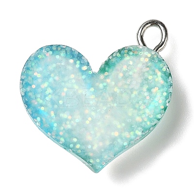 Gradient Color Transparent Resin Pendants RESI-A023-01A-1