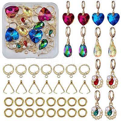 DIY Geometry Drop Earring Making Kits DIY-SZ0007-90-1
