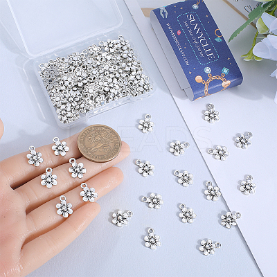 100Pcs Tibetan Style Alloy Charms FIND-SC0010-75B-1