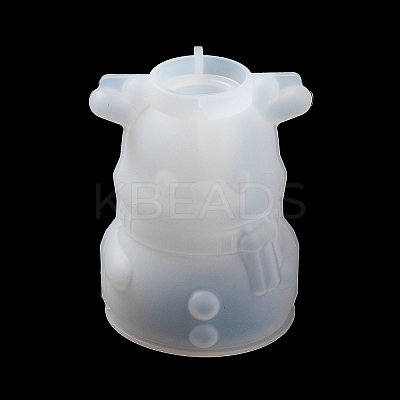 3D Christmas  DIY Candle Holder Silicone Statue Molds DIY-F144-04B-1