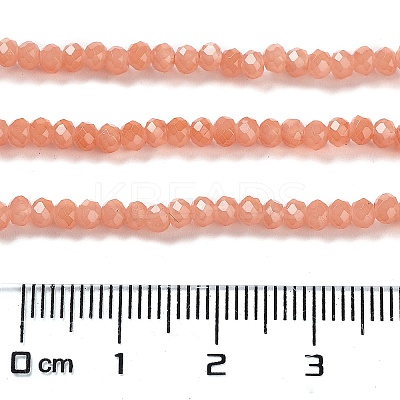 Baking Paint Imitation Jade Glass Bead Strands DGLA-A034-J2MM-A31-1