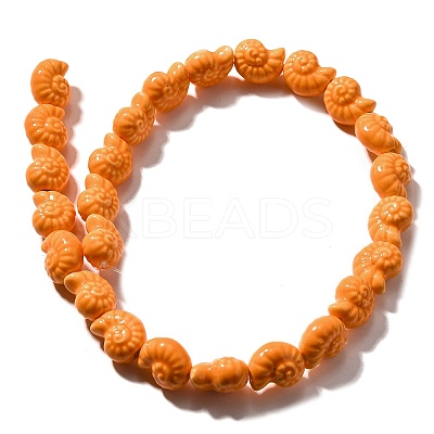 Glazed Porcelain Beads Strands X-PORC-I028-02E-1