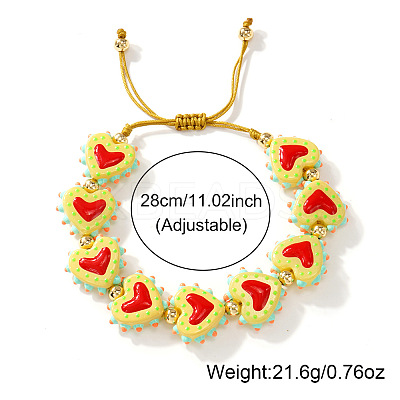 Bohemian Handmade Porcelain Enamel Beaded Braided Bead Bracelets for Women HT1623-4-1