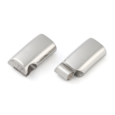 Tarnish Resistant 316 Surgical Stainless Steel Magnetic Clasps with Glue-in Ends STAS-F269-05MP-01-1