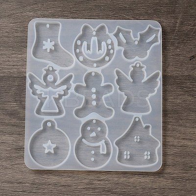 DIY Christmas Silicone Pendant Molds DIY-F140-02C-1