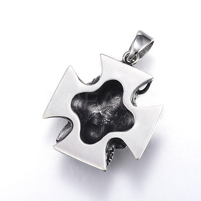 316 Surgical Stainless Steel Pendants STAS-E128-04AS-1