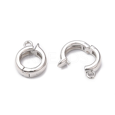 Rack Plating Brass Fold Over Clasps LS-KK-E080-03P-1