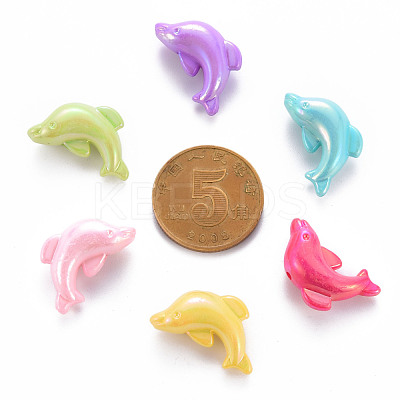 Opaque Acrylic Beads X-TACR-S153-34I-1