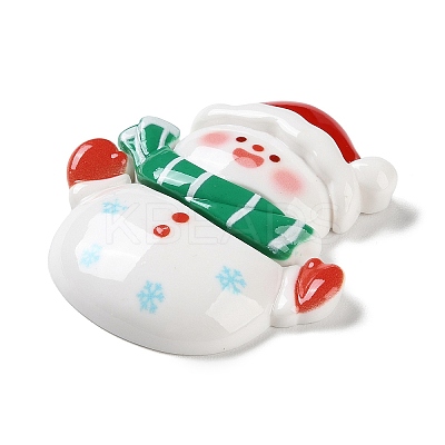 Christmas Theme Opaque Resin Cabochons RESI-F053-A04-1