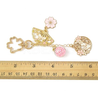Alloy Enamel Pendant Keychains HJEW-FS00052-01-1