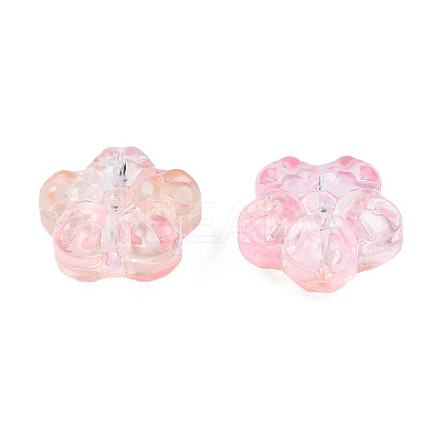Transparent Spray Painted Glass Beads LS-GLAA-N035-029-G03-1