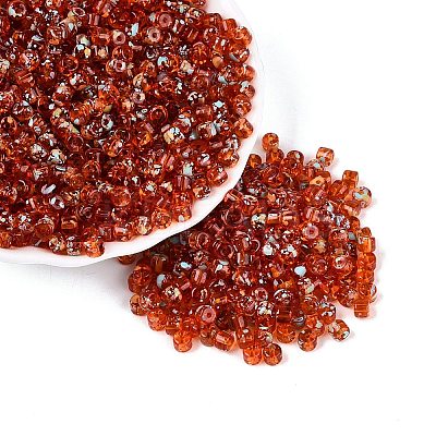 Transparent Colours Picasso Glass Beads SEED-Q039-05A-C05-1