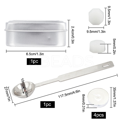DIY Wax Seal Wax Sealing Stamps Tools Set DIY-CP0002-21-1