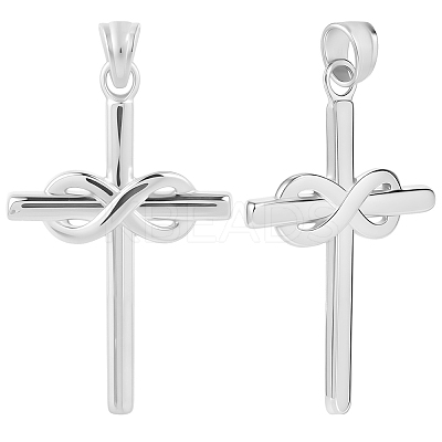 3Pcs 304 Stainless Steel Pendants STAS-BBC0007-70-1