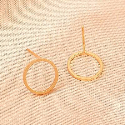 316 Stainless Steel Stud Earrings X-EJEW-D339-05G-1