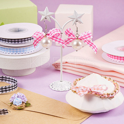 10 Yards Flat Polycotton(Polyester Cotton) Ribbon OCOR-TAC0030-01F-1