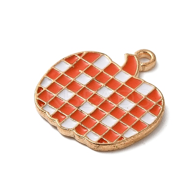 Thanksgiving Day Golden Tone Alloy Enamel Pendants ENAM-M002-01A-G-1
