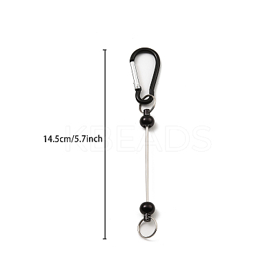 5Pcs 5 Colors Aluminum Climbing Carabiners AJEW-YW0001-21-1