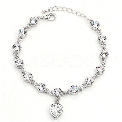 Alloy Rhinestone Charm Bracelets FS-WG1766B-04-1