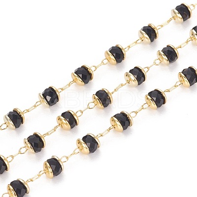 Handmade Glass Beaded Chains KK-I647-13L-1